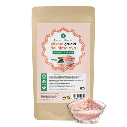 Sal rosa del Himalaya gruesa Planeta Huerto 1 kg
