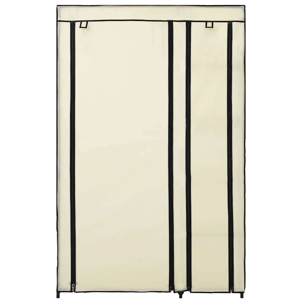 Armarios Plegables 2 Unidades De Tela Color Crema 110x45x175 Cm_4
