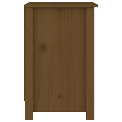 Mesitas De Noche 2 Uds Madera De Pino Marrón Miel 40x35x55 Cm_3