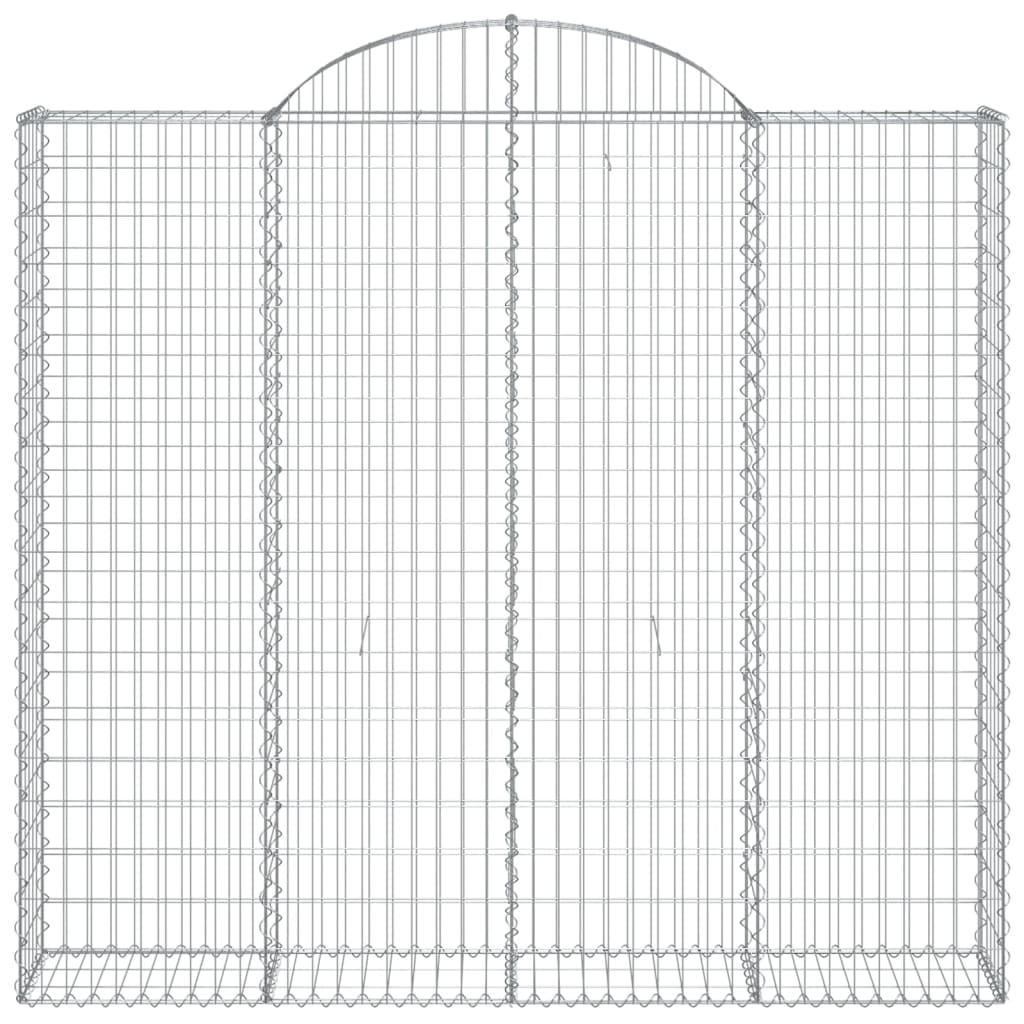 Cestas De Gaviones 8 Uds Forma De Arco Hierro 200x50x180/200 Cm_3