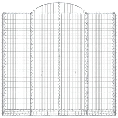 Cestas De Gaviones 8 Uds Forma De Arco Hierro 200x50x180/200 Cm_3