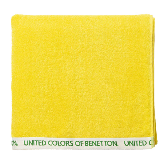 Toalla De Playa 90x160cm 380gsm 100% Algodón Velour Amarillo Rainbow_0