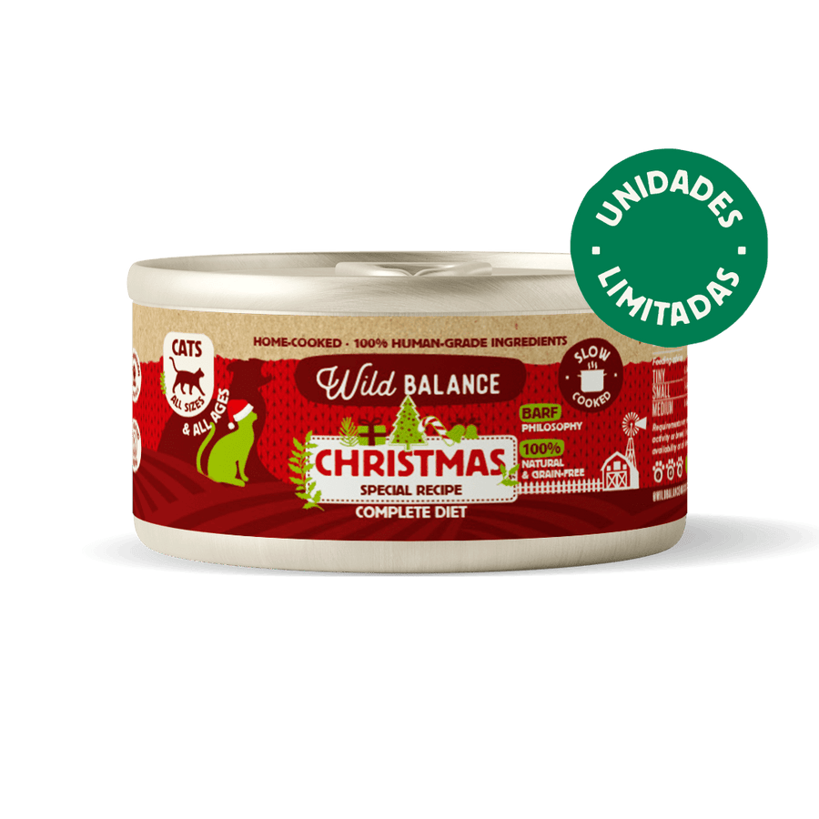 Lata Receta de Navidad BARF para gatos Wild Balance 120 g