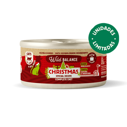 Lata Receta de Navidad BARF para gatos Wild Balance 120 g