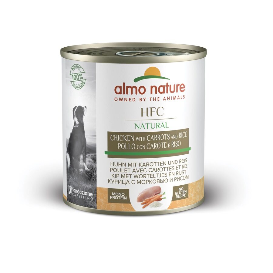12u X280gr Lata De Comida Almo Para Perro Hfc De Pollo, Zanahoria Y Arroz_0