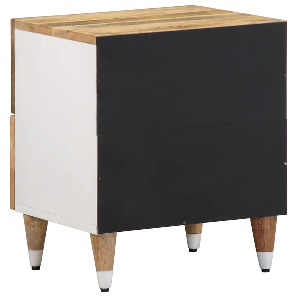 Mesitas De Noche 2 Uds Madera Maciza De Mango 40x33,5x46 Cm_4