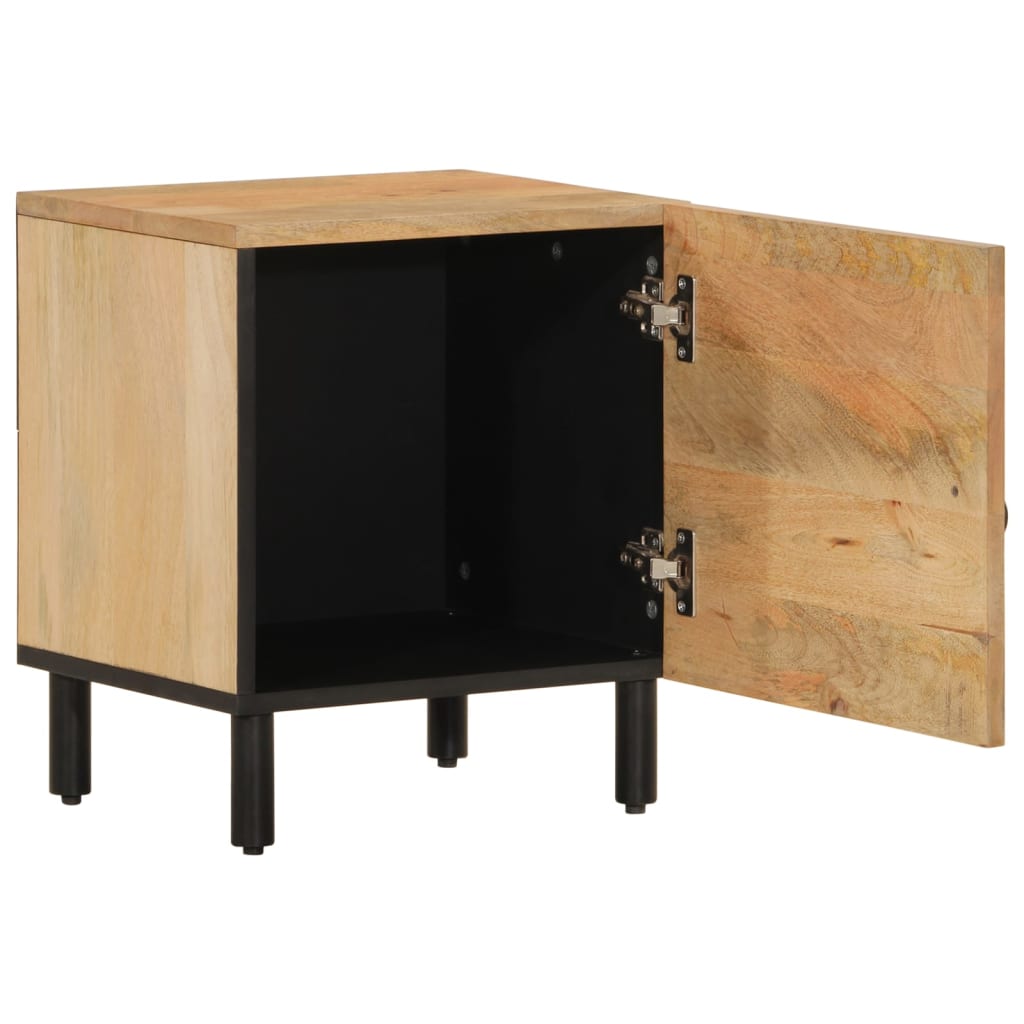 Mesitas De Noche 2 Uds Madera Maciza De Mango 40x33x46 Cm_2