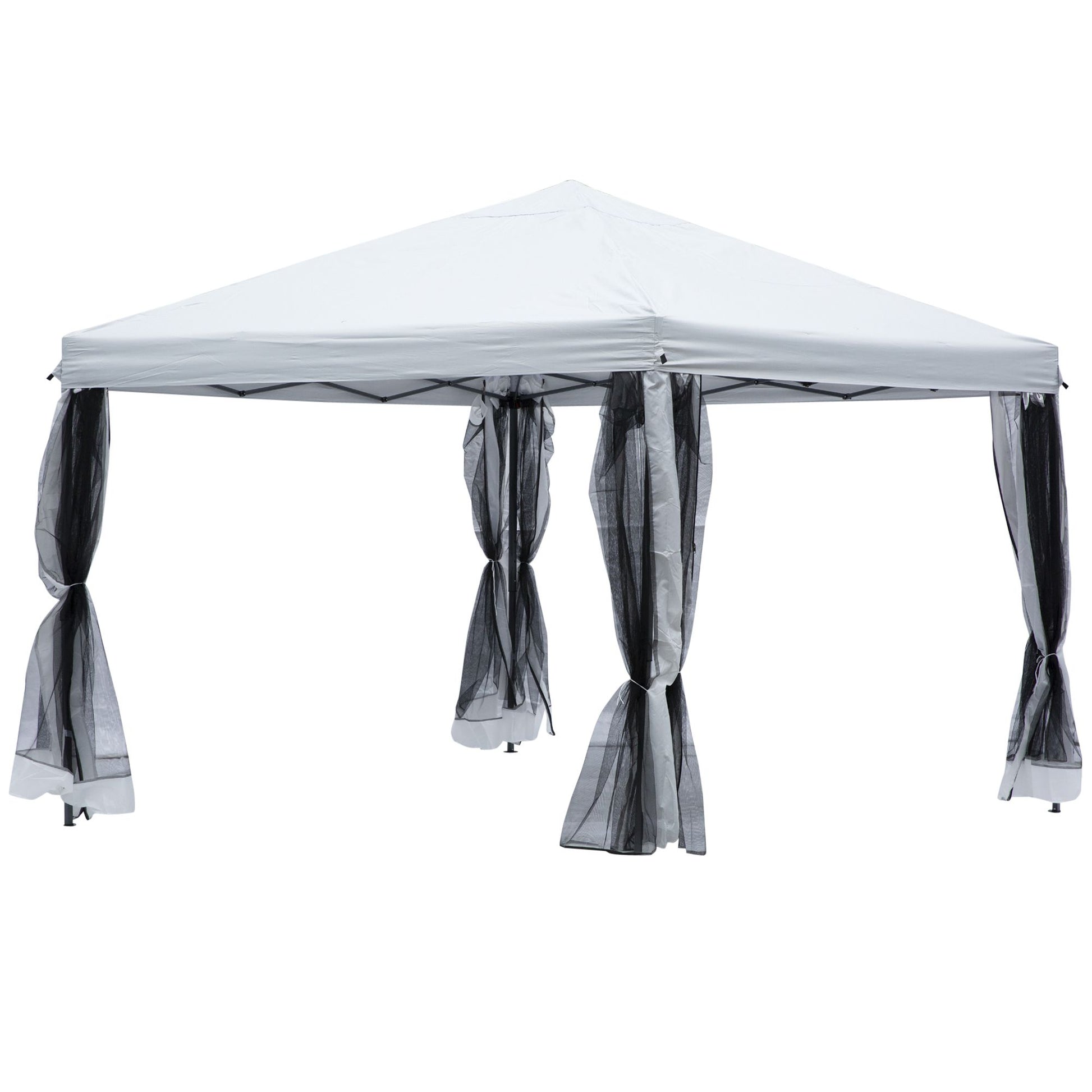 Outsunny Carpa Plegable 3x3m Paredes De Mosquitera Extraíbles Con Cremallera_0