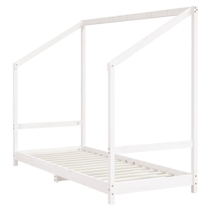 Vidaxl Estructura De Cama Para Niños Madera Pino Blanco 2x(80x200) Cm_3