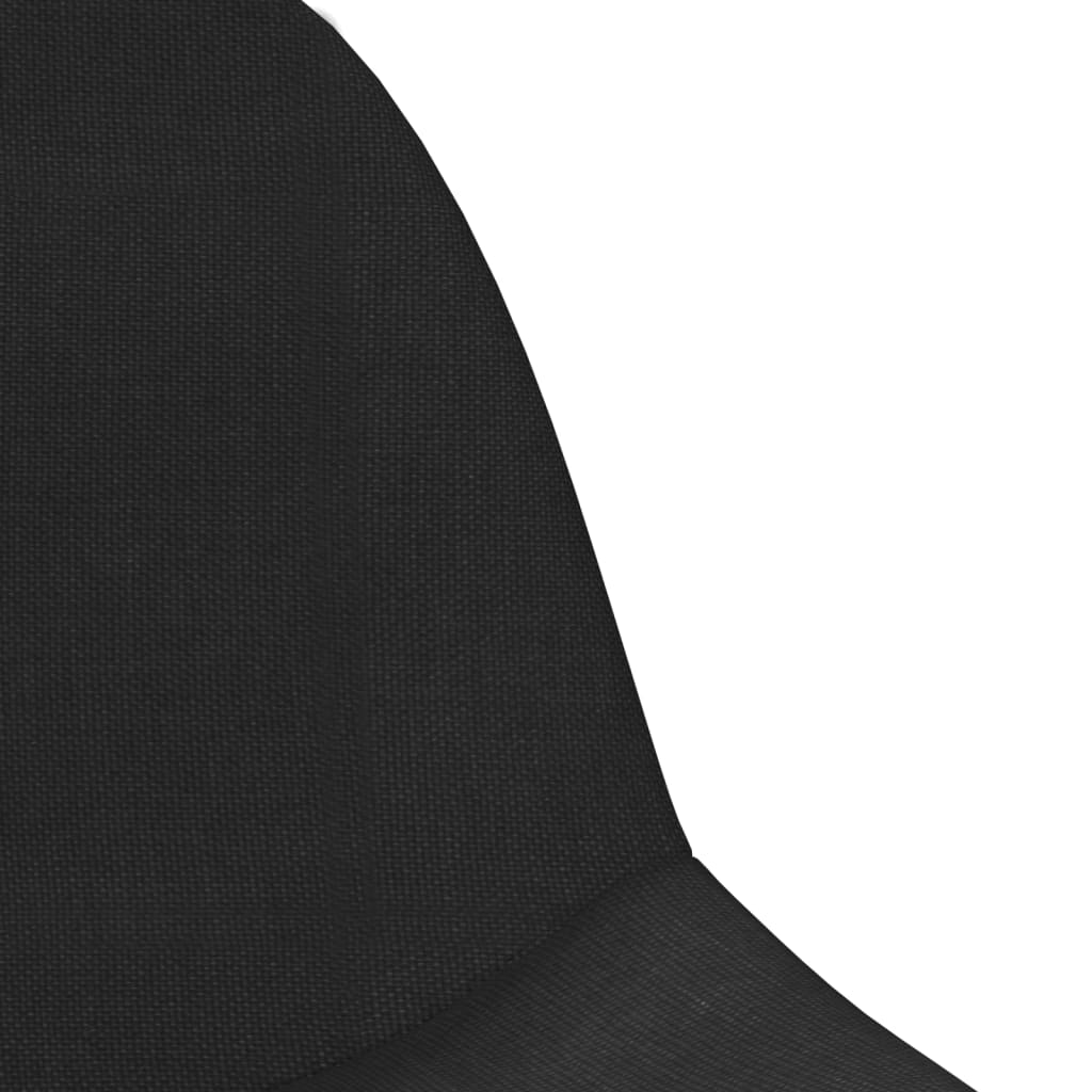 Taburetes De Cocina 2 Unidades Tela Negro_4