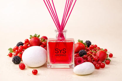 Ambientador Mikado XXL de Frutos Rojos SYS Aromas 200 ml | Edición Limitada con Varillas Rojas | Aroma Afrutado y Dulce_3