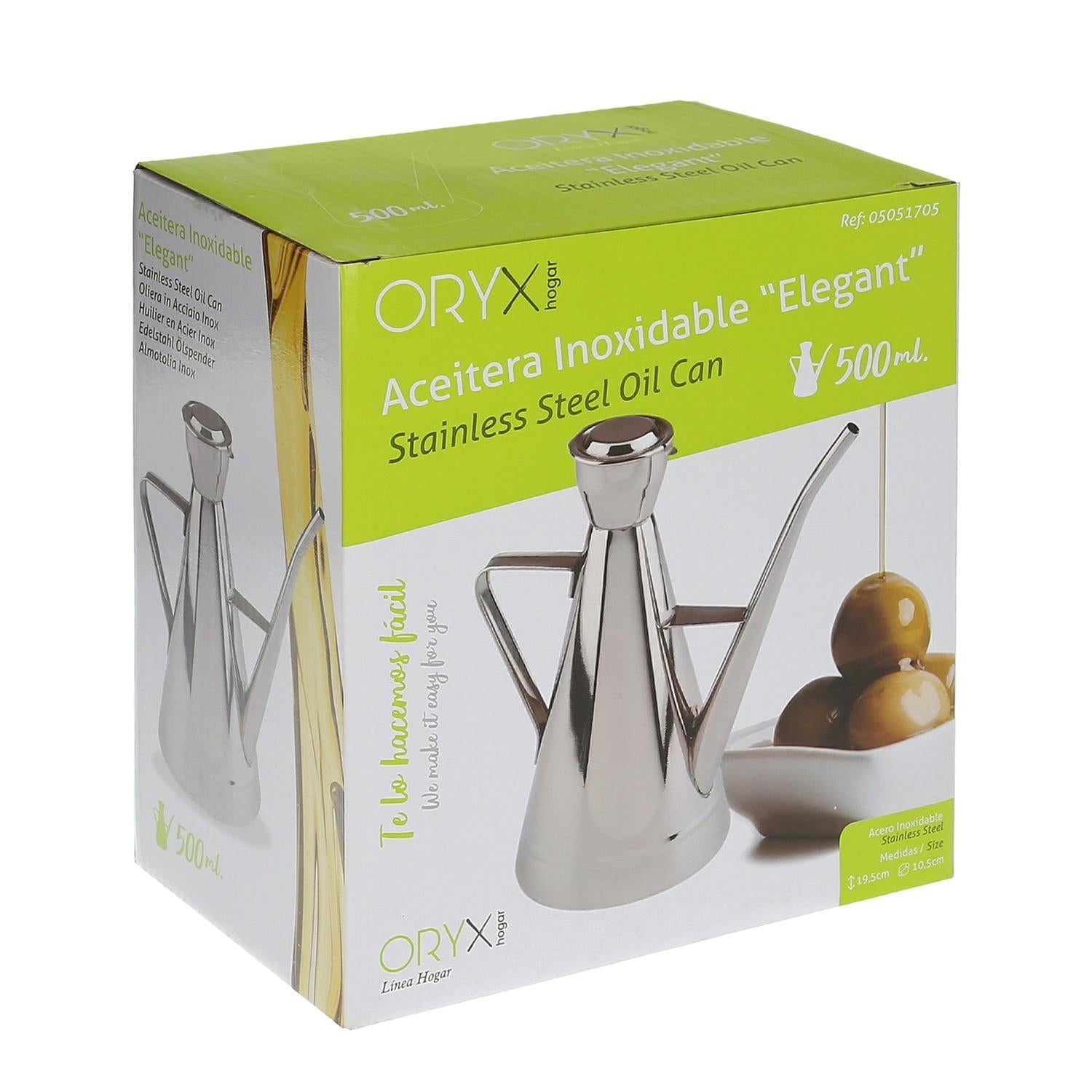 Aceitera Acero Inoxidable Modelo Elegant 500 Ml._2