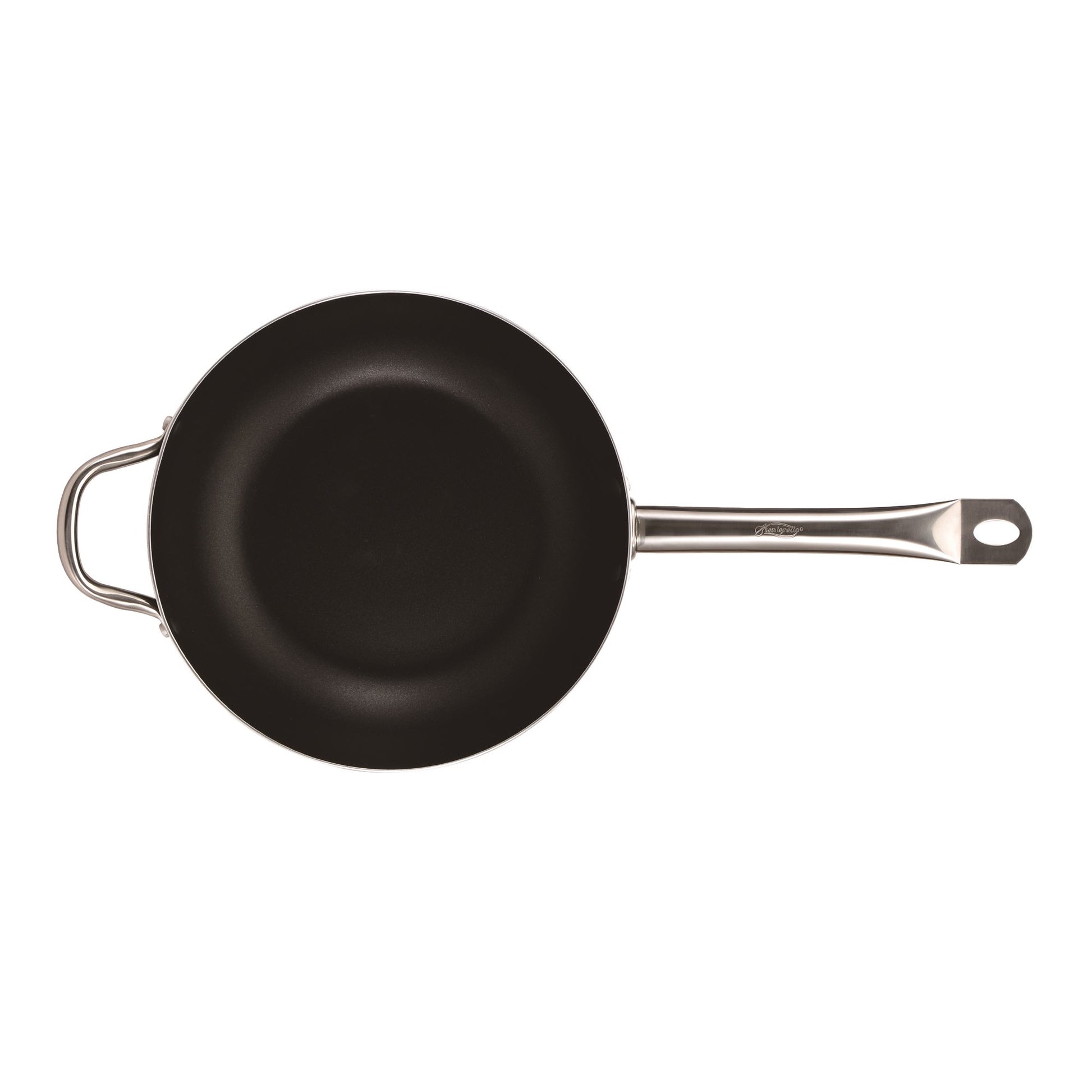 Wok 28x8.0cm Aluminio Prensado Inducción C/t Profesional Chef_4