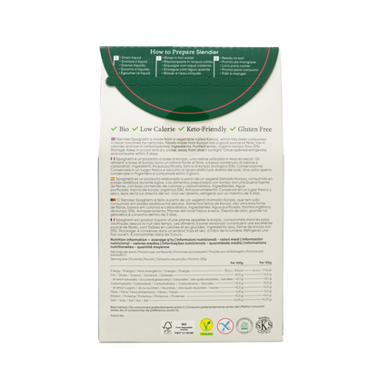 Pasta Konjac Espaguetis Bio Slendier 400 g