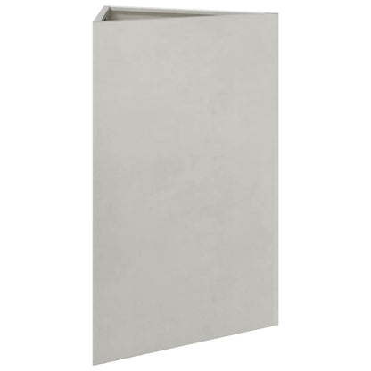 Jardinera Triangular De Acero Inoxidable 50x43x75 Cm_3