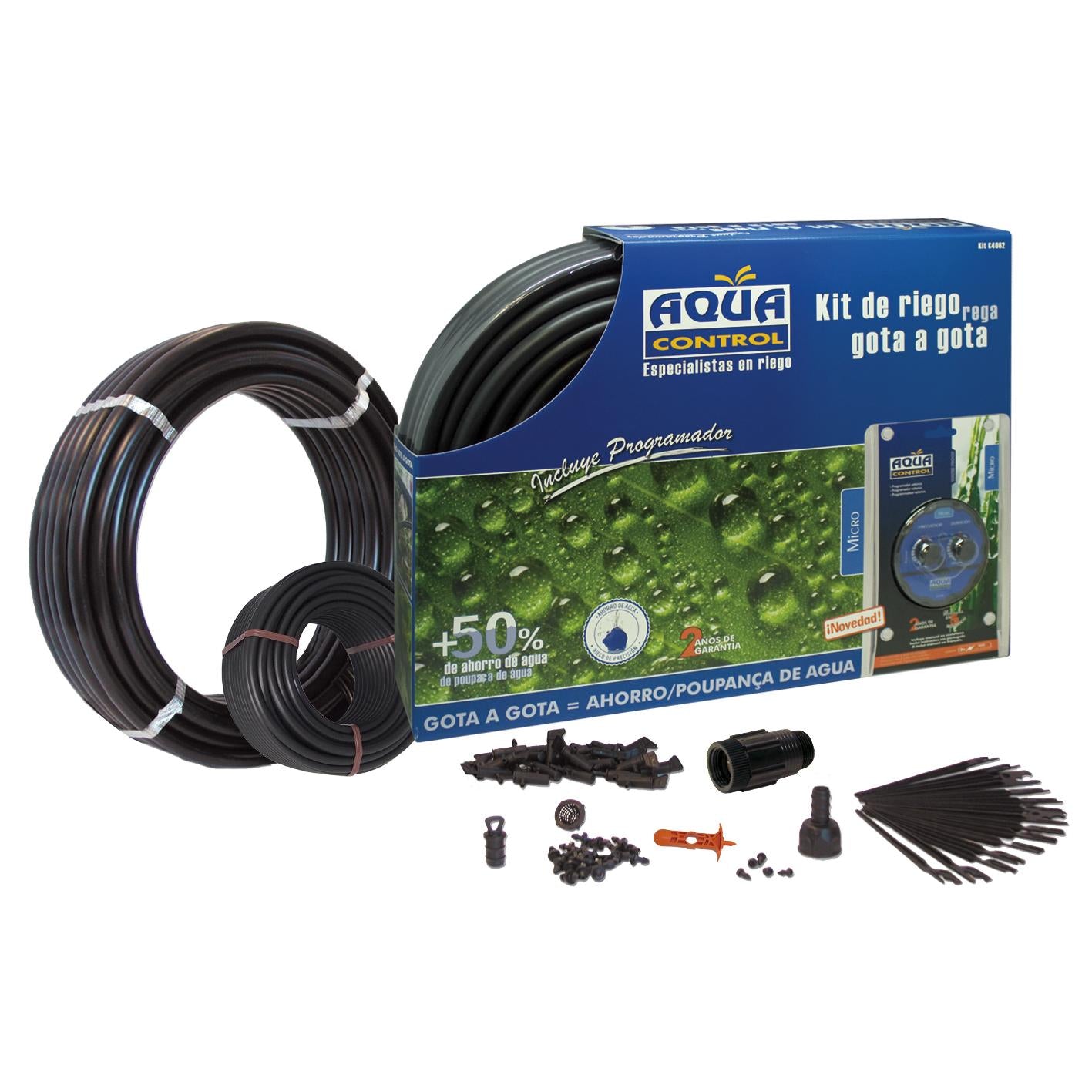 Kit de riego con programador Aqua Control
