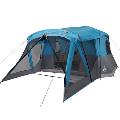 Tienda De Campaña Con Porche 4 Personas Impermeable Azul_3