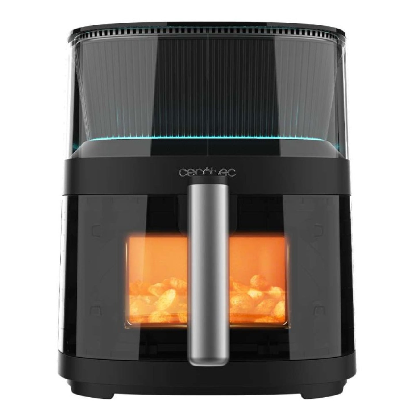 Freidora De Aire Sin Aceite De 5 L Cecofry Neon 5000 Air Fryer. 1500w, Spray De Agua, Ventana, Luz Interior, Tecnología Perfectcook, 10 Menús, Panel_0