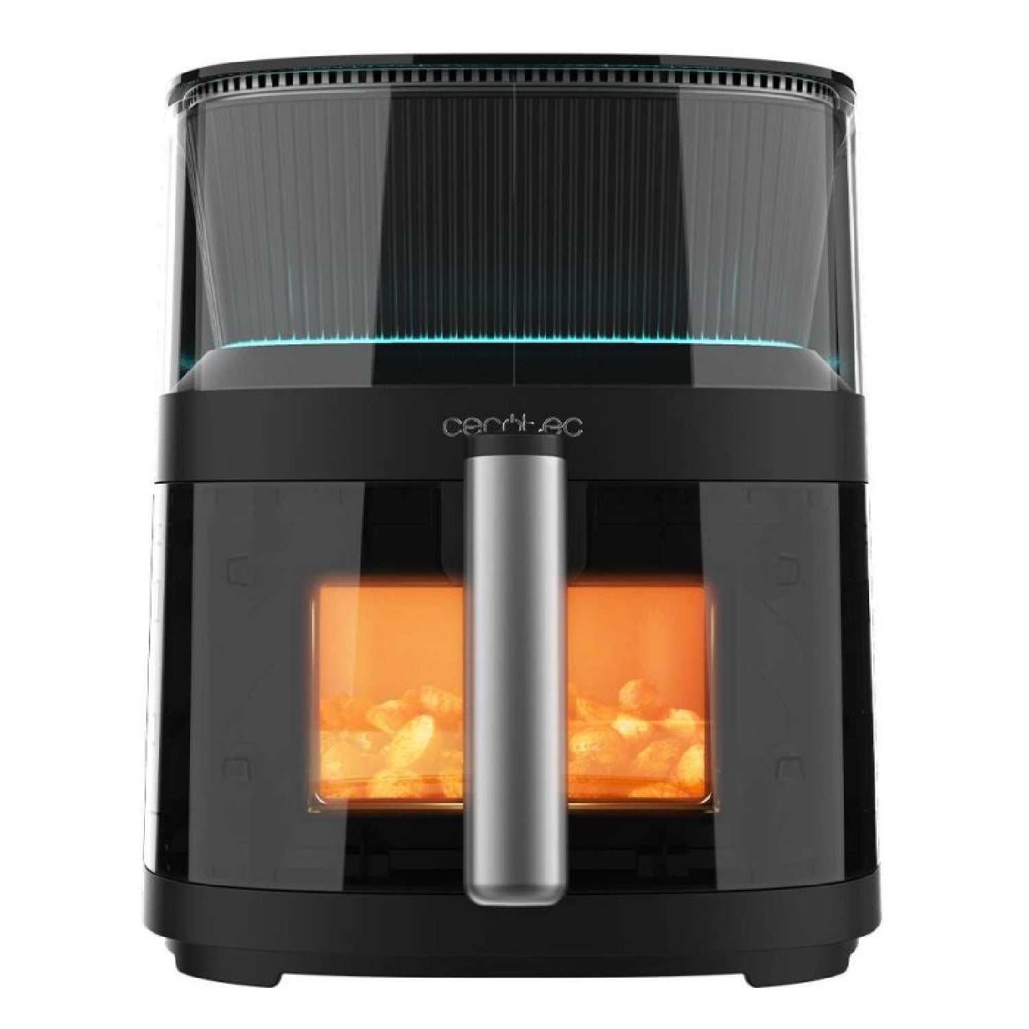 Freidora De Aire Sin Aceite De 5 L Cecofry Neon 5000 Air Fryer. 1500w, Spray De Agua, Ventana, Luz Interior, Tecnología Perfectcook, 10 Menús, Panel_0