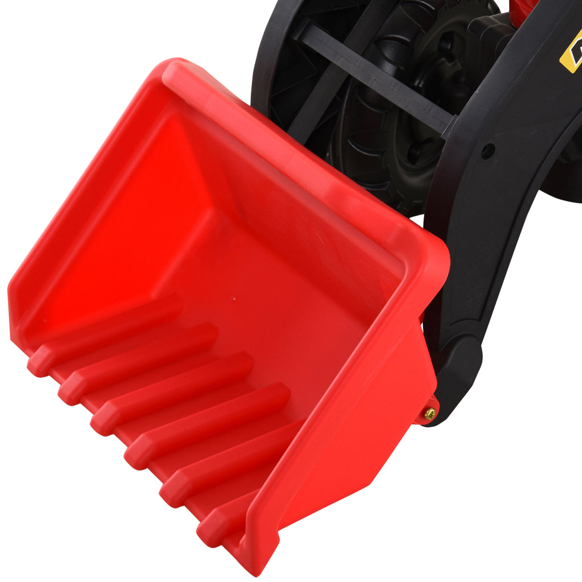 Tractor A Pedales Homcom Metal, Plástico Rojo 179x42x59 Cm_3