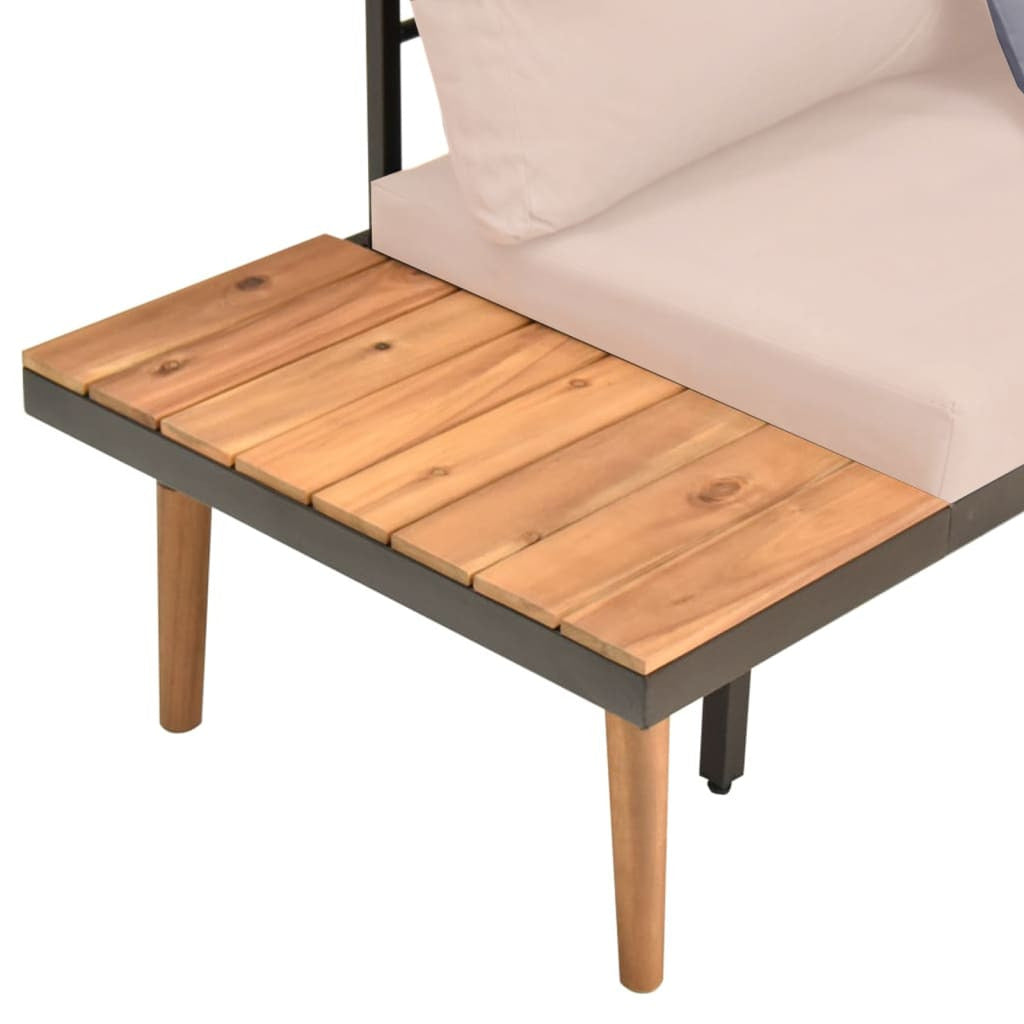 Vidaxl Set Muebles De Jardín 4 Piezas Y Cojines Madera Maciza Acacia_4