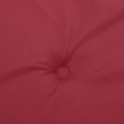 Vidaxl Cojín De Banco De Jardín Tela Oxford Rojo Tinto 150x50x4 Cm_4
