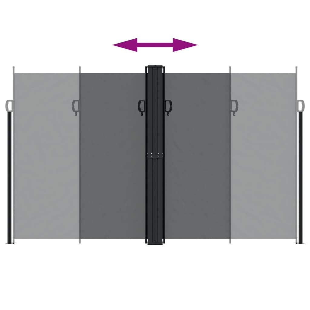 Vidaxl Toldo Lateral Retráctil Negro 200x1200 Cm_4
