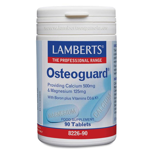 Osteoguard Calcio, Magnesio, Boro y Vitaminas D y K Lamberts 90 tabletas