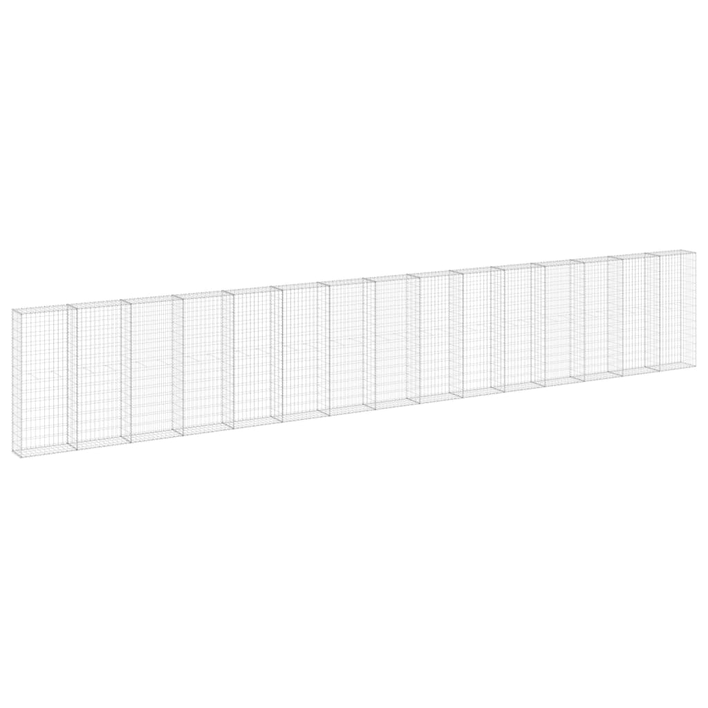 Muro De Gaviones Con Cubiertas Acero Galvanizado 900x30x150 Cm / Vetonek_1