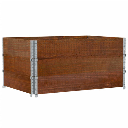 Jardinera De Madera Maciza De Pino Marrón 120x80 Cm_4