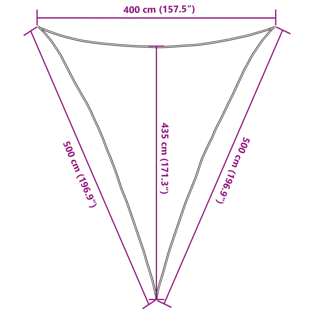 Vidaxl Toldo De Vela Hdpe Blanco 160 G/m² 4x5x5 M_2