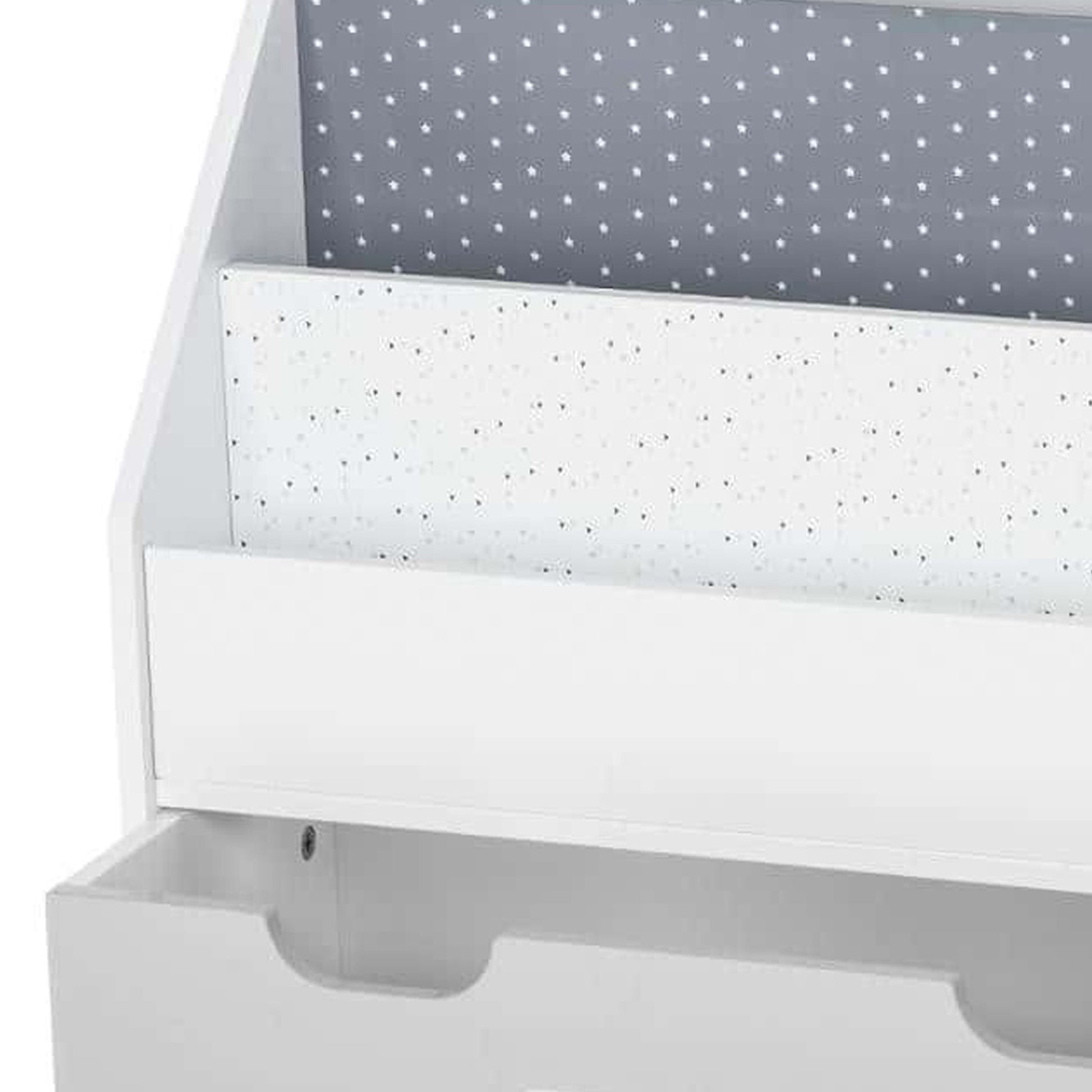 Wellhome Estantería Con Contenedor Y Ruedas Gris