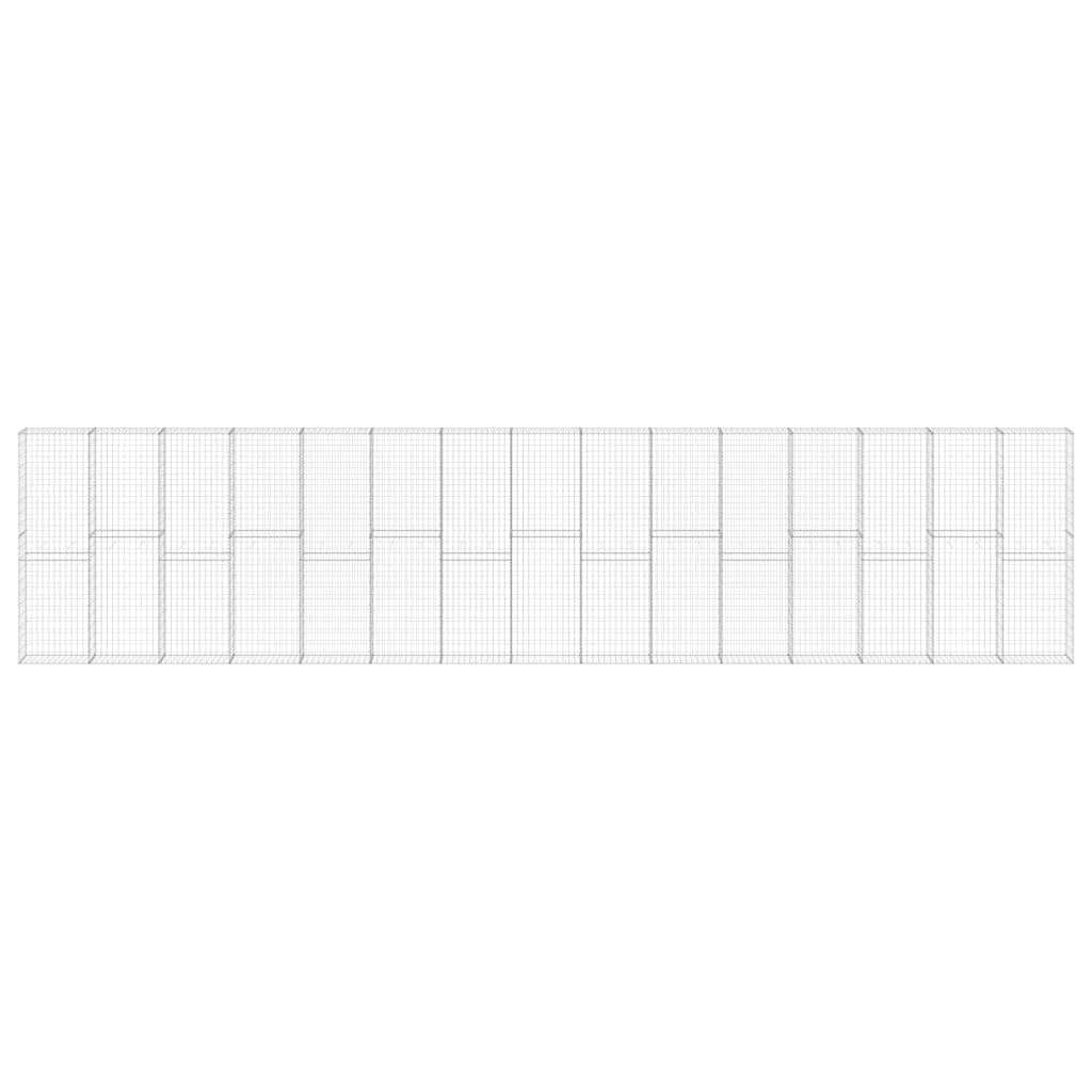 Muro De Gaviones Con Cubiertas Acero Galvanizado 900x30x200 Cm / Vetonek_2
