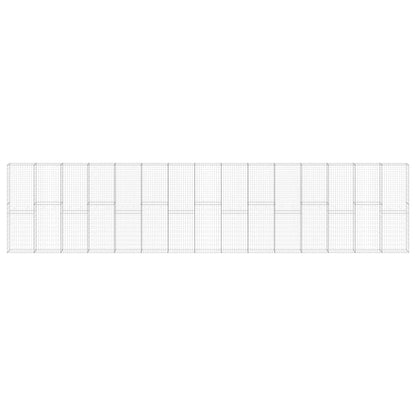 Muro De Gaviones Con Cubiertas Acero Galvanizado 900x30x200 Cm / Vetonek_2