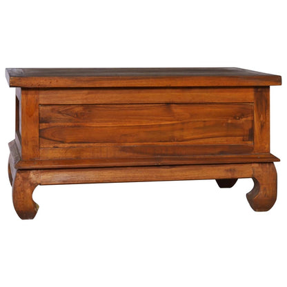 Mesa De Centro De Madera Maciza De Teca 80x50x40 Cm_3