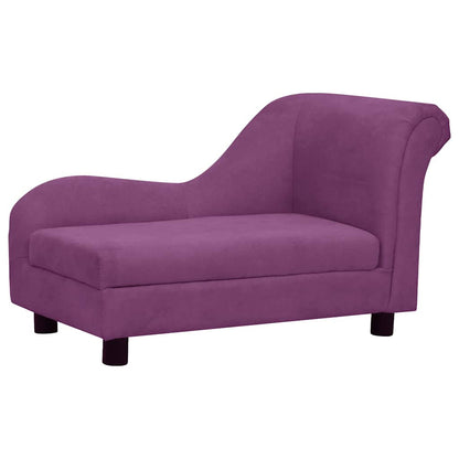 Vidaxl Sofá Para Perros Con Almohada Borgoña Felpa 83x44x44 Cm_3