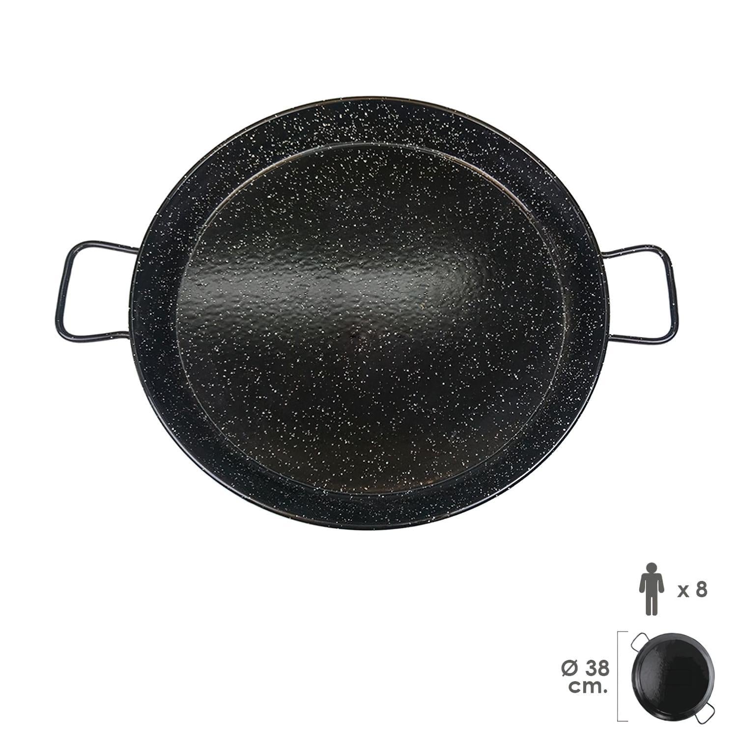 Paellera Valenciana esmaltada 8 personas 38 cm_3