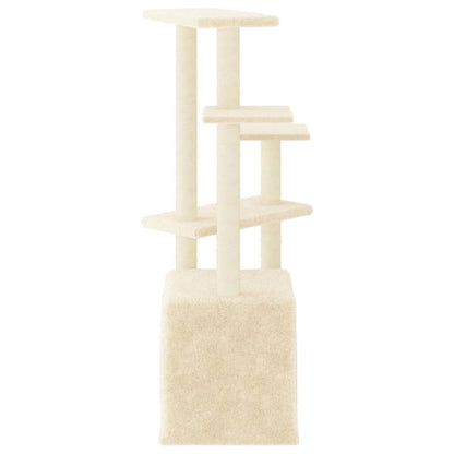Vidaxl Rascador Para Gatos Con Postes De Sisal Color Crema 107,5 Cm_3