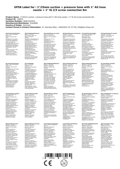 Manguera De Aspiración E Impulsión 1 Pulgada, Set 8m Con Racores_1