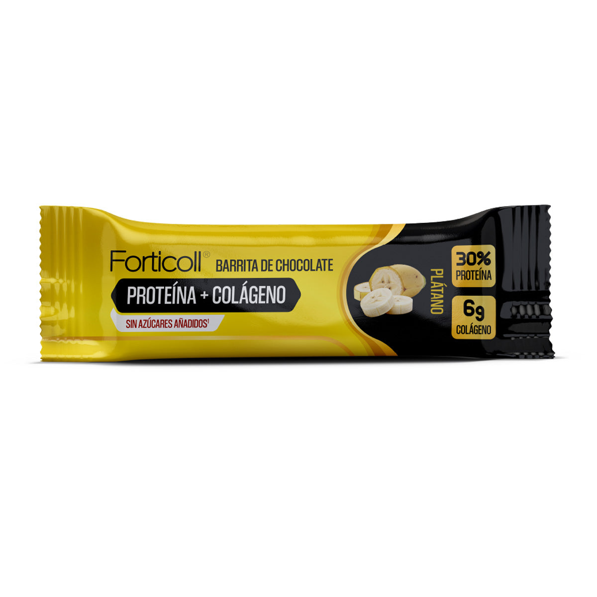 Barritas Forticoll Proteína Colágeno Plátano 50 g