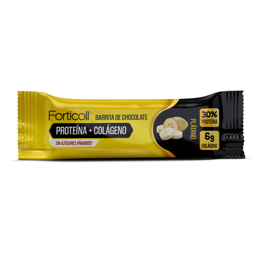 Barritas Forticoll Proteína Colágeno Plátano 50 g