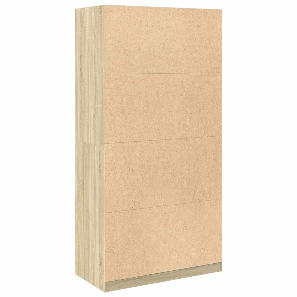 Armario Madera Contrachapada Color Roble Sonoma 100x50x200 Cm_5
