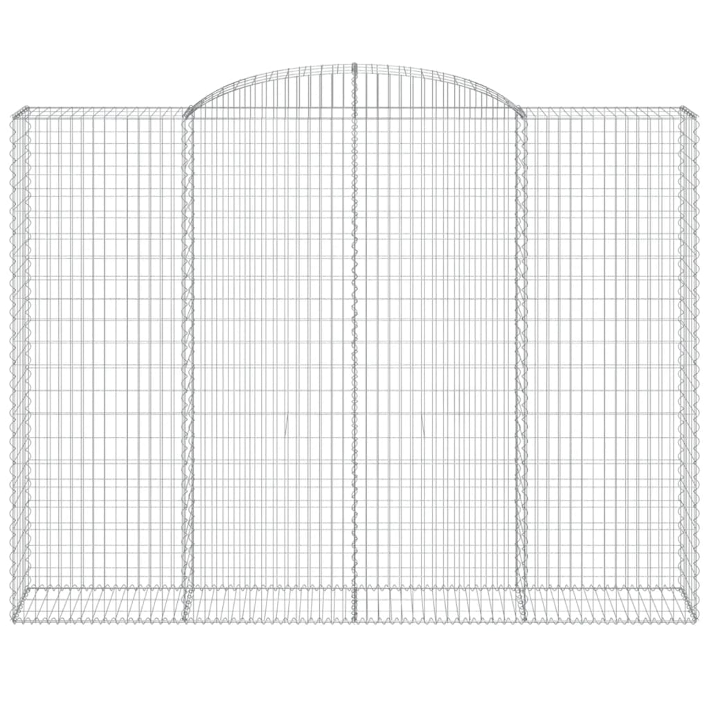 Cestas De Gaviones 3 Uds Forma De Arco Hierro 300x50x220/240 Cm_3