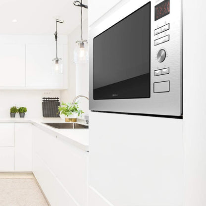 Microondas Encastrable Digital Grandheat 2590 Built-in Steel Black. Potencia 900 W, Integrable, 25 Litros, Grill 1000 W, 8 Funciones Preconfiguradas_4