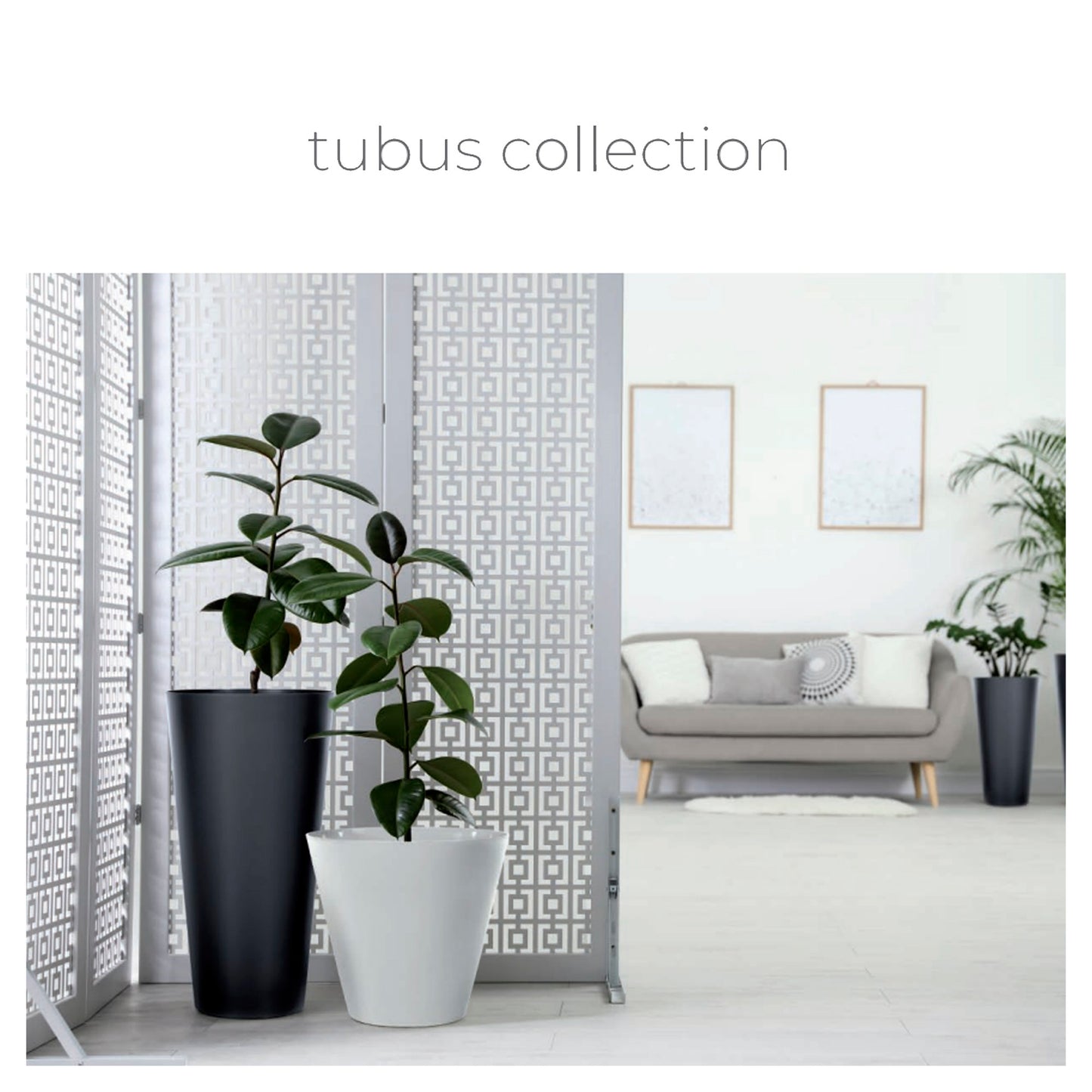 Maceta Brillo Tubus Slim 64l., Dimensiones (mm) 400x400x762, Color Blanco_1