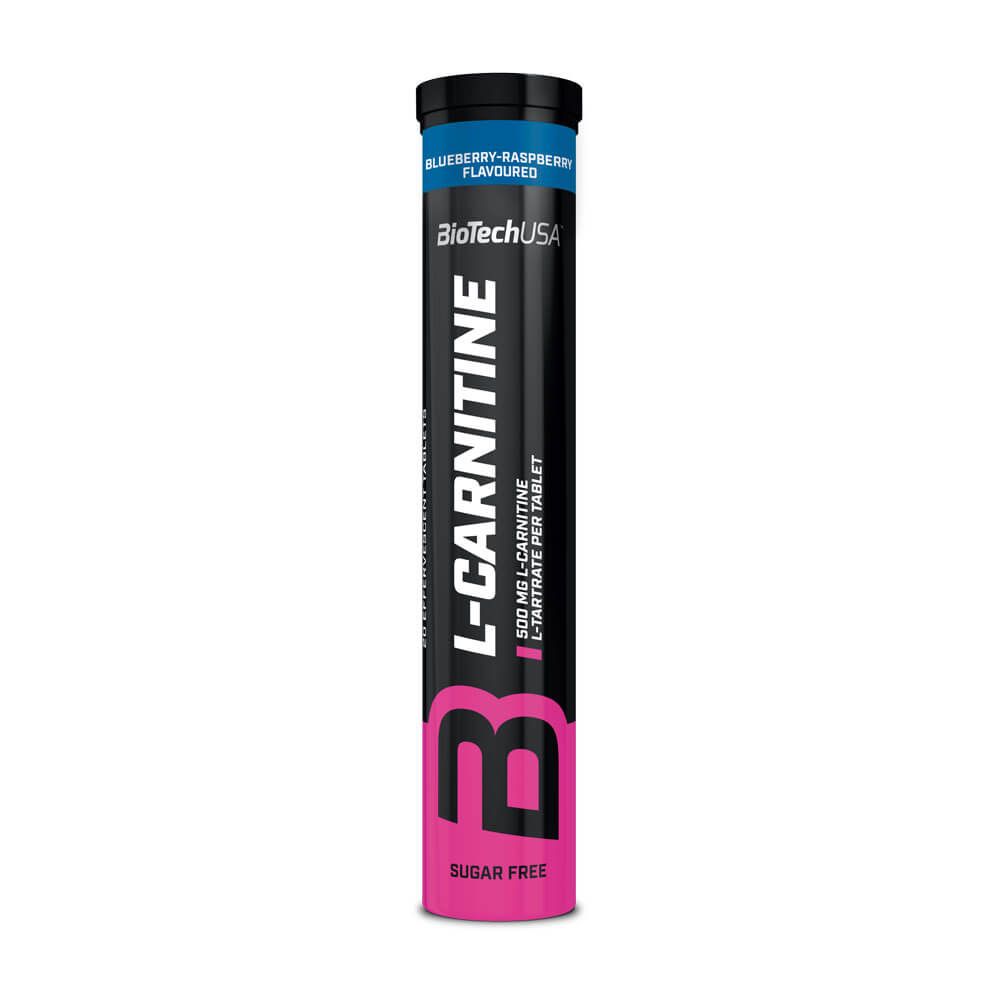 L-carnitina Efervescente 500mg - 20 Tabletas - Frambuesa - L-carnitina - Biotech Usa_0
