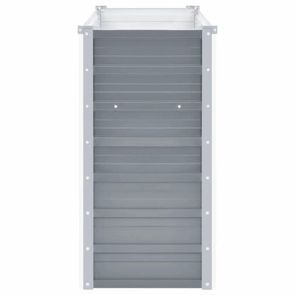 Arriate Elevado De Jardín Acero Galvanizado Gris 160x40x77 Cm_3