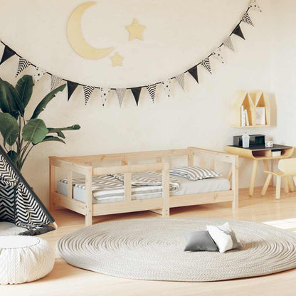Vidaxl Estructura De Cama Para Niños Madera Maciza De Pino 70x140 Cm_1