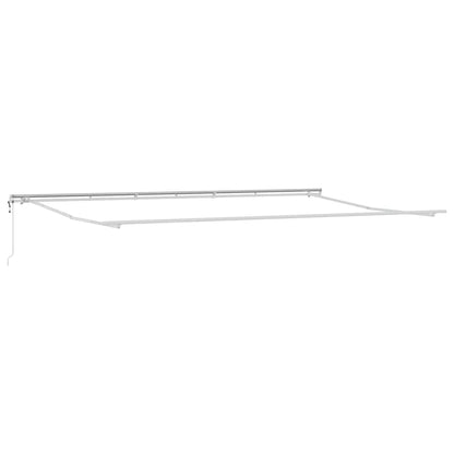 Toldo Retráctil Naranja Y Marrón 600 X 300 Cm Tela Y Aluminio_4