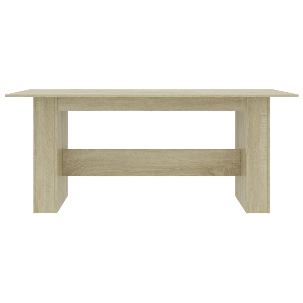 Mesa De Comedor Madera De Ingeniería Roble Sonoma 180x90x76 Cm_2